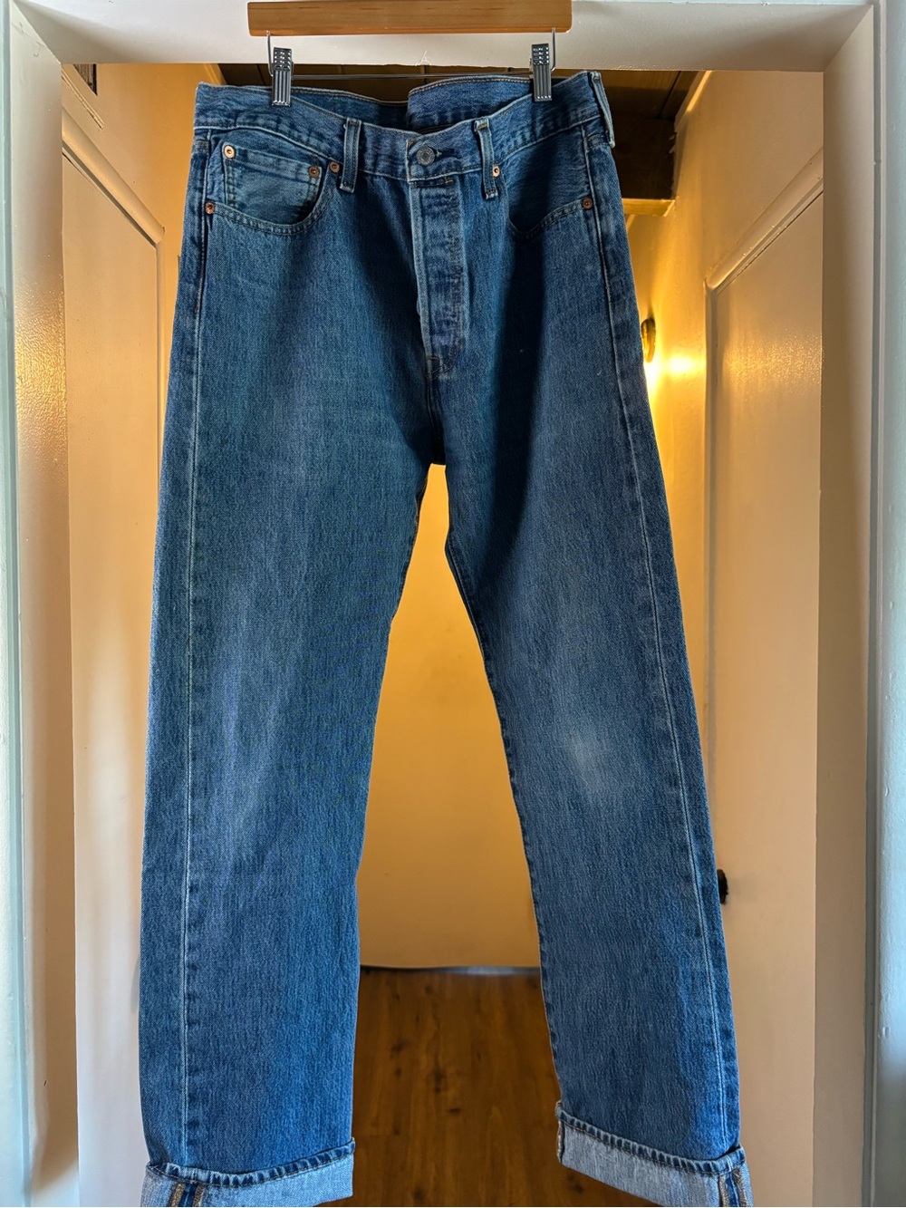 Levi's Men's Dark Blue Straight Jeans
